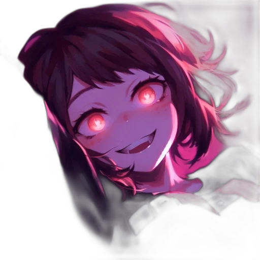 face, mask, creature, staff, anime, pixel art, concept art, vaporwave transparent PNG cut-out