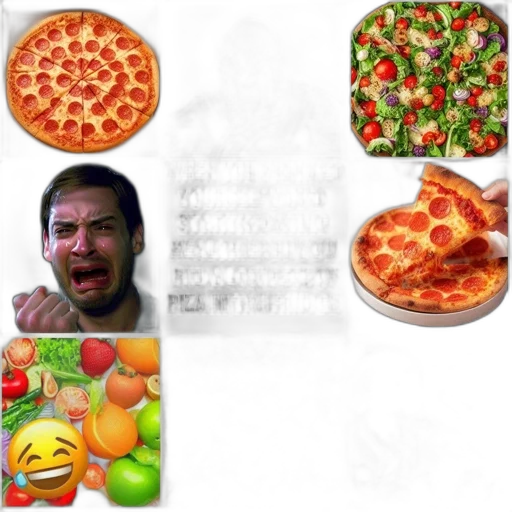 food, face, concept art, humorous, meme, features, contrasting, images transparent PNG cut-out