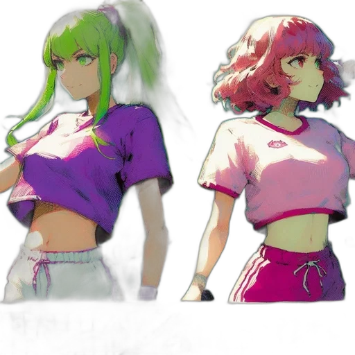 dress, jacket, vaporwave, concept art, watercolor, anime, pastel, neon transparent PNG cut-out