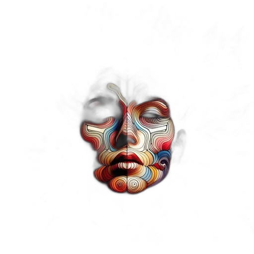 mask, face, creature, crown, photorealistic, 3d render, concept art, fantasy art transparent PNG cut-out