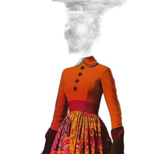dress, jacket, mask, face, concept art, 3d render, photorealistic, fantasy art transparent PNG cut-out