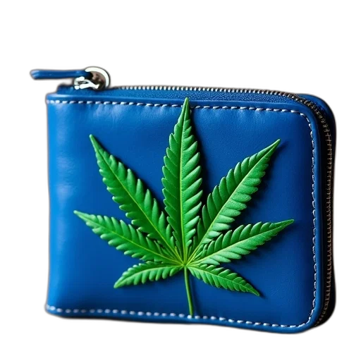 jacket, blue, leather, wallet, silver, zipper, green, marijuana transparent PNG cut-out