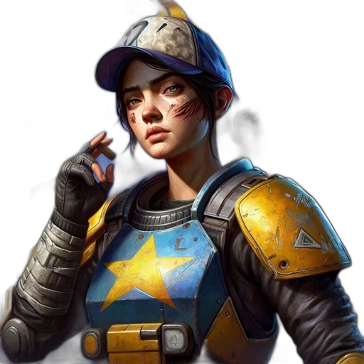 staff, weapon, face, jacket, concept art, fantasy art, photorealistic, pixel art transparent PNG cut-out