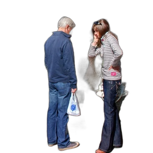 jacket, mask, man, woman transparent PNG cut-out