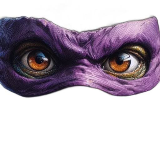 mask, face, hat, creature, concept art, photorealistic, 3d render, close-up transparent PNG cut-out
