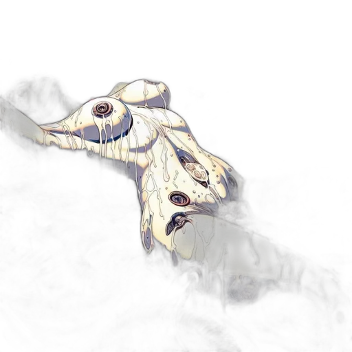 dragon, creature, mask, animal, concept art, fantasy art, watercolor, 3d render transparent PNG cut-out