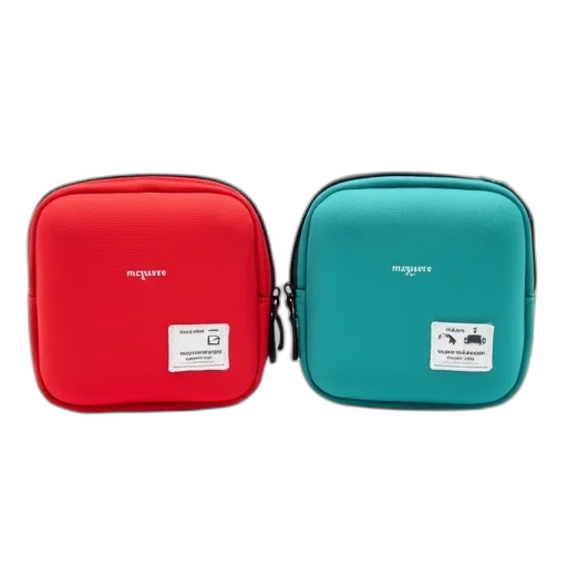 red, colorful, monochrome, green, two, identical, square-shaped, digital transparent PNG cut-out