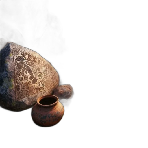 mask, bottle, jewelry, weapon, 3d render, concept art, photorealistic, fantasy art transparent PNG cut-out