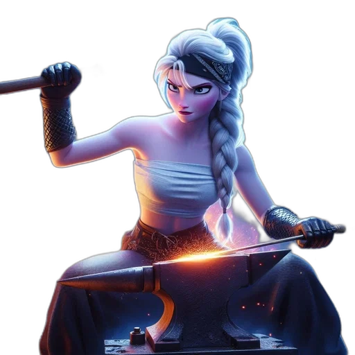 staff, weapon, sword, concept art, fantasy art, cyberpunk, comic book art, neon lights transparent PNG cut-out