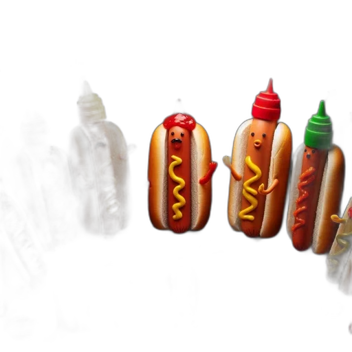 food, weapon, concept art, 3d render, photorealistic, pixel art, hot, dogs transparent PNG cut-out