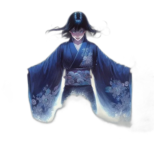 sword, staff, jacket, concept art, fantasy art, anime, watercolor, blue transparent PNG cut-out