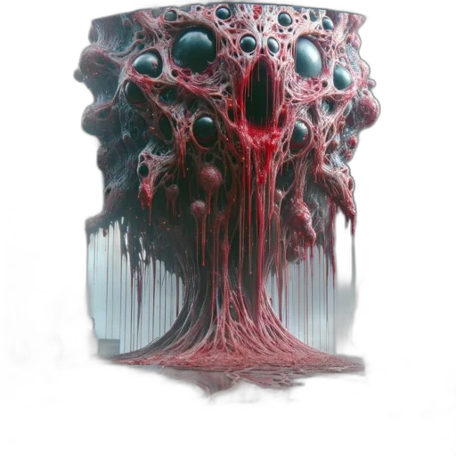 tree, bottle, hair, creature, concept art, 3d render, fantasy art, photorealistic transparent PNG cut-out