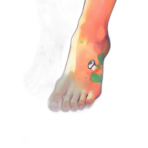 shoes, weapon, creature, staff, watercolor, concept art, 3d render, photorealistic transparent PNG cut-out