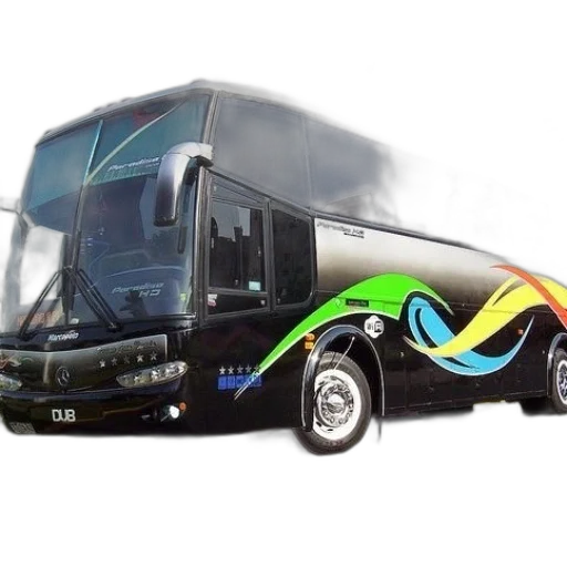 staff, 3d render, photorealistic, concept art, black, bus, colorful, designs transparent PNG cut-out