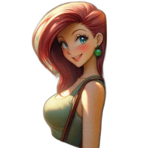 dress, jewelry, face, staff, cartoon, anime, fantasy art, concept art transparent PNG cut-out