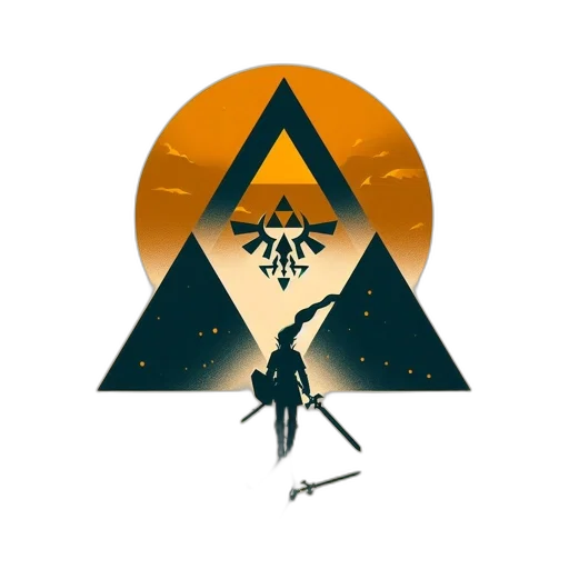 sword, staff, umbrella, fantasy art, concept art, pixel art, anime, golden transparent PNG cut-out
