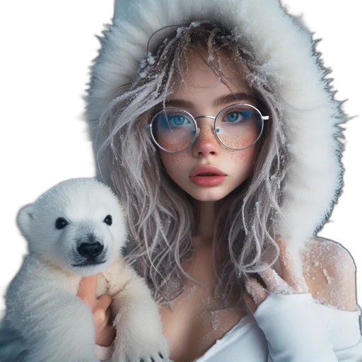 animal, creature, jacket, hair, photorealistic, fantasy art, oil painting, concept art transparent PNG cut-out