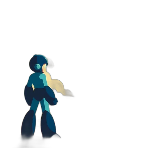 staff, robot, creature, hair, concept art, pixel art, 3d render, fantasy art transparent PNG cut-out