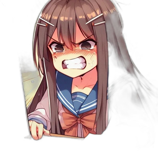 creature, mask, face, hair, anime, pixel art, cartoon, watercolor transparent PNG cut-out