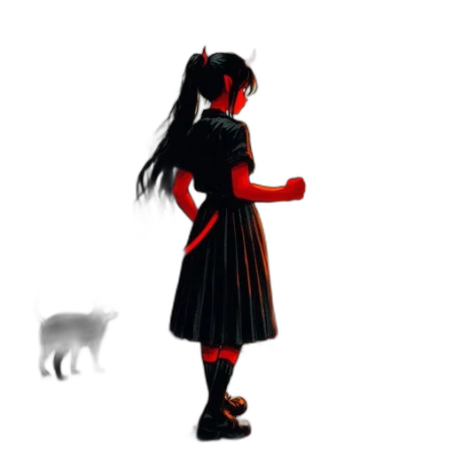 dress, animal, staff, creature, concept art, pixel art, anime, 3d render transparent PNG cut-out