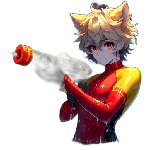 weapon, staff, animal, mask, pixel art, anime, concept art, comic book art transparent PNG cut-out