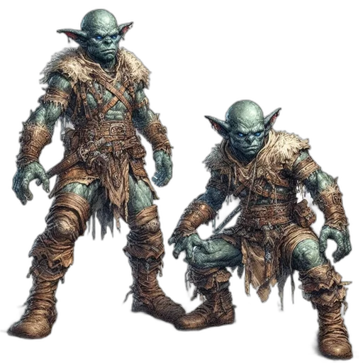 staff, concept art, fantasy art, 3d render, green, earth tones, two, anthropomorphic transparent PNG cut-out