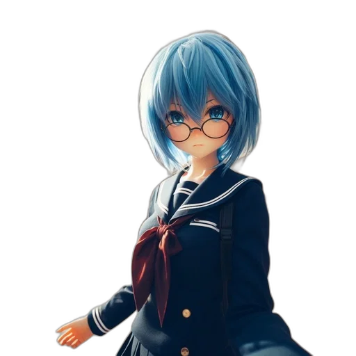 staff, dress, jacket, face, anime, photorealistic, concept art, cartoon transparent PNG cut-out