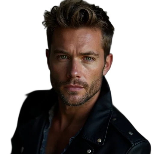 jacket, hair, face, staff, photorealistic, cartoon, nick, barton transparent PNG cut-out