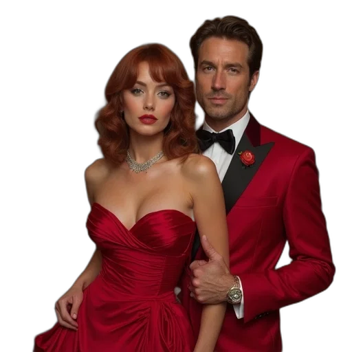 dress, fire, red, justin transparent PNG cut-out