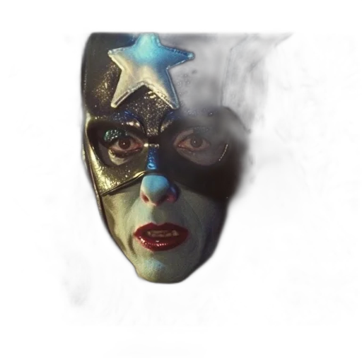 mask, face, crown, robot, concept art, 3d render, photorealistic, comic book art transparent PNG cut-out