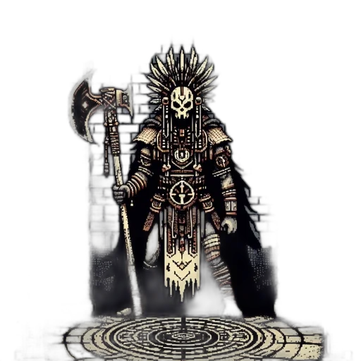 staff, sword, weapon, mask, fantasy art, concept art, pixel art, comic book art transparent PNG cut-out