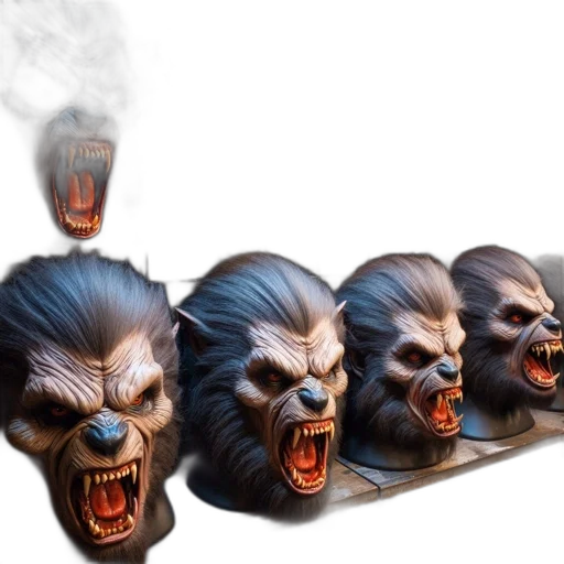 mask, concept art, fantasy art, 3d render, photorealistic, various, intricate, masks transparent PNG cut-out