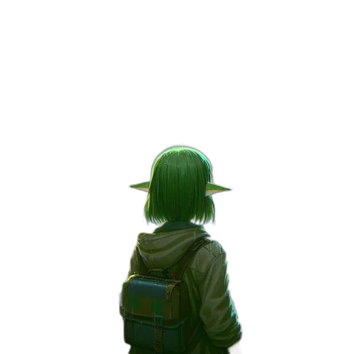jacket, hat, weapon, creature, concept art, pixel art, watercolor, fantasy art transparent PNG cut-out