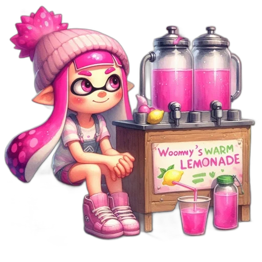 weapon, dress, food, bottle, vaporwave, concept art, 3d render, pixel art transparent PNG cut-out