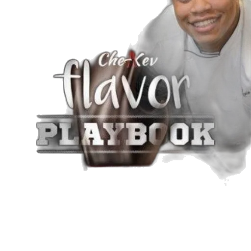 food, cover, flavor, playbook, che-kev, featuring, chef, white transparent PNG cut-out