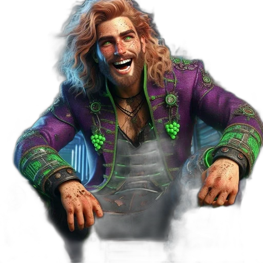 jacket, face, staff, creature, concept art, fantasy art, pixel art, photorealistic transparent PNG cut-out
