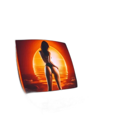 furniture, 3d render, concept art, photorealistic, sunset, old-school, arcade, game transparent PNG cut-out