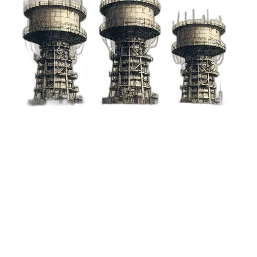 building, crown, robot, weapon, concept art, 3d render, pixel art, photorealistic transparent PNG cut-out