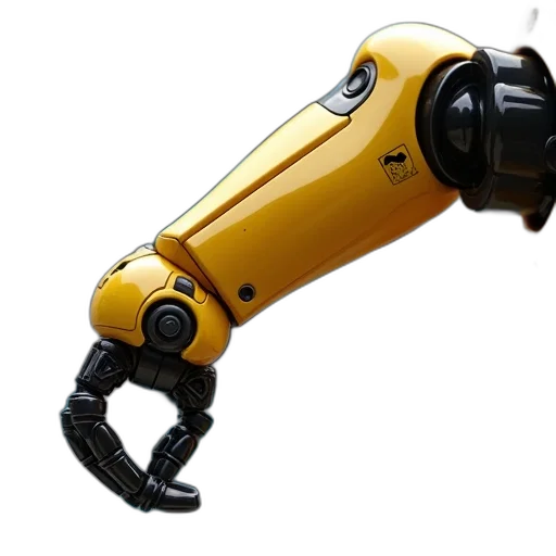 robot, staff, weapon, animal, 3d render, cyberpunk, concept art, close-up transparent PNG cut-out