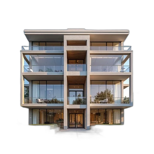 building, 3d render, photorealistic, concept art transparent PNG cut-out