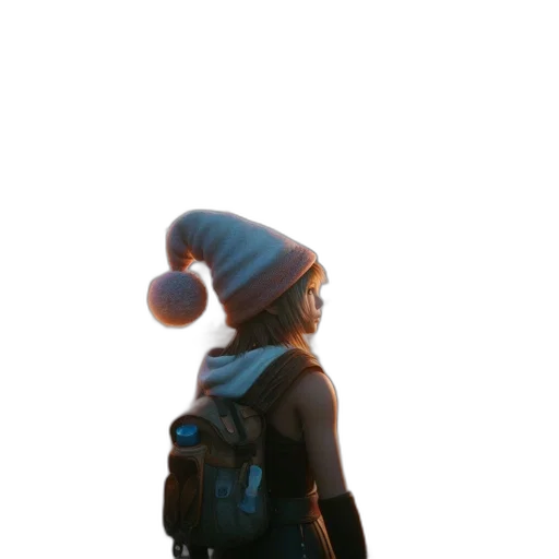 robot, hat, mask, jacket, 3d render, concept art, cyberpunk, comic book art transparent PNG cut-out