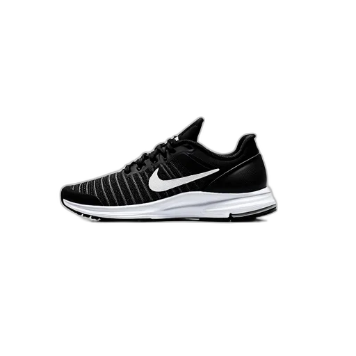 shoes, black, white, nike, running, shoe, swoosh, logo transparent PNG cut-out