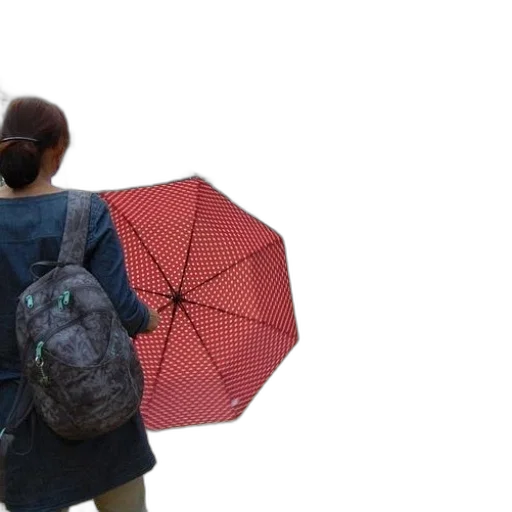 umbrella, jacket, staff, mask transparent PNG cut-out