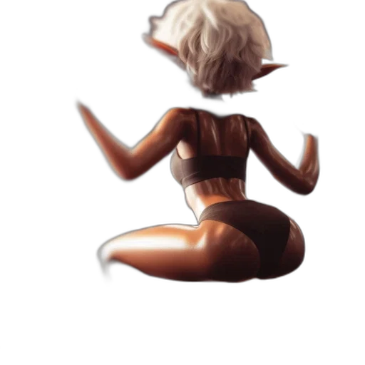 creature, robot, hair, hat, concept art, fantasy art, comic book art, pixel art transparent PNG cut-out