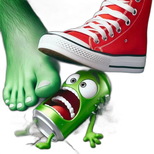 shoes, creature, animal, concept art, photorealistic, 3d render, comic book art, fire transparent PNG cut-out