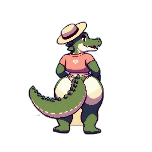 hat, dragon, creature, staff, pixel art, concept art, watercolor, fantasy art transparent PNG cut-out
