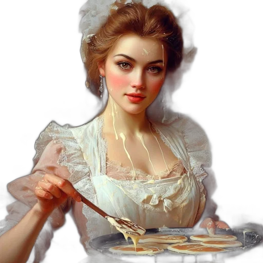 dress, jewelry, food, face, oil painting, photorealistic, fantasy art, concept art transparent PNG cut-out