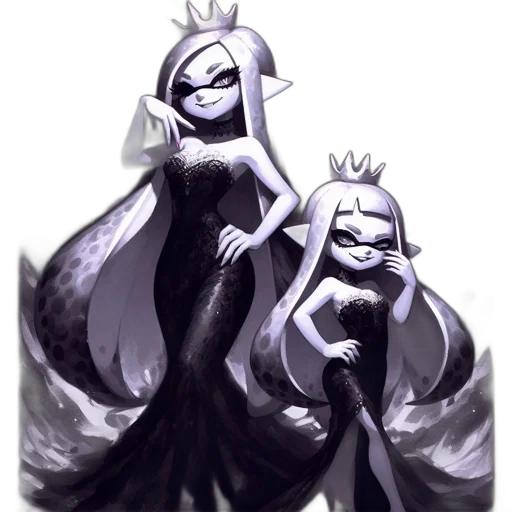 crown, dress, mask, concept art, watercolor, fantasy art, pixel art, monochrome transparent PNG cut-out