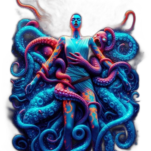 creature, dress, animal, mask, concept art, fantasy art, comic book art, pixel art transparent PNG cut-out