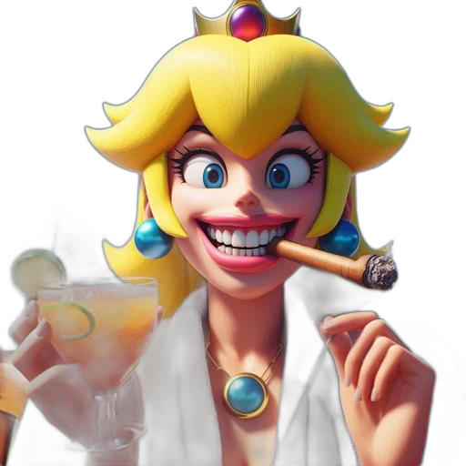 crown, staff, weapon, face, concept art, 3d render, pixel art, vaporwave transparent PNG cut-out